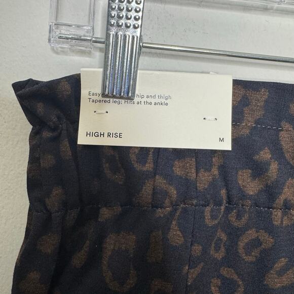 Ann Taylor Women’s Pants M‎ Leopard Print High Rise Tapered Ankle Pull-On - Picture 6 of 14